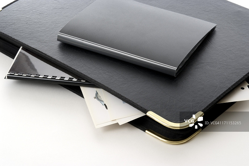 白色背景上的作品集图片素材