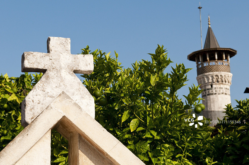 土耳其哈塔伊省安塔基亚的教堂和清真寺图片素材