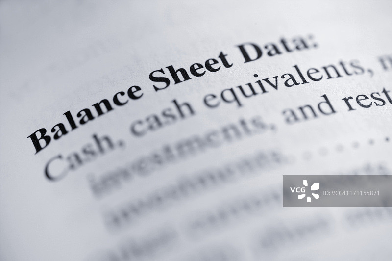 资产负债表图片素材