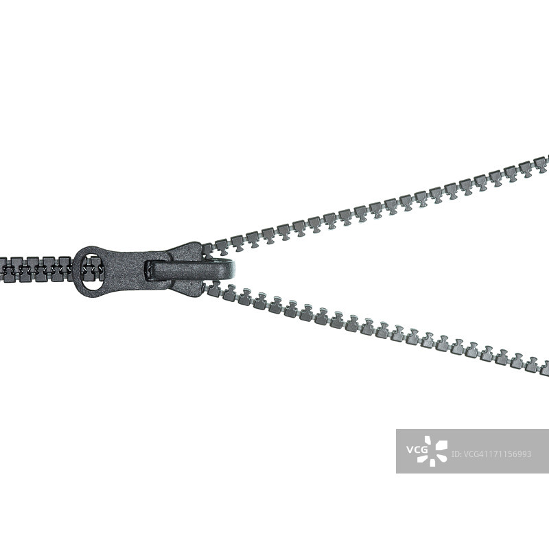 白色背景上的拉链图片素材