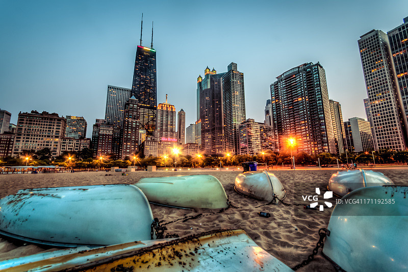 橡树街的船只图片素材