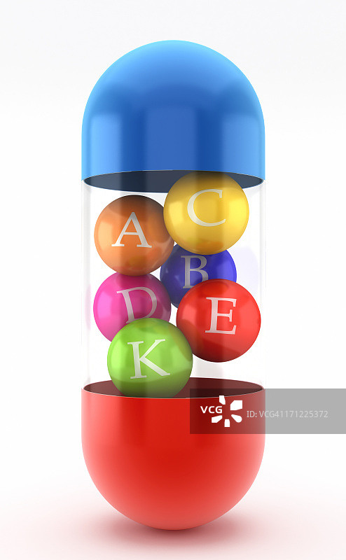 复合维生素药丸图片素材