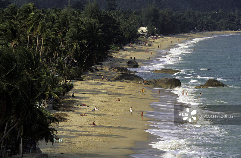 泰国素叻他尼府苏梅岛拉迈海滩图片素材