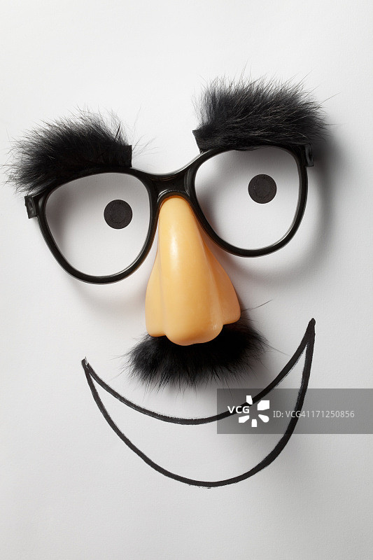 微笑，有趣的眼镜图片素材