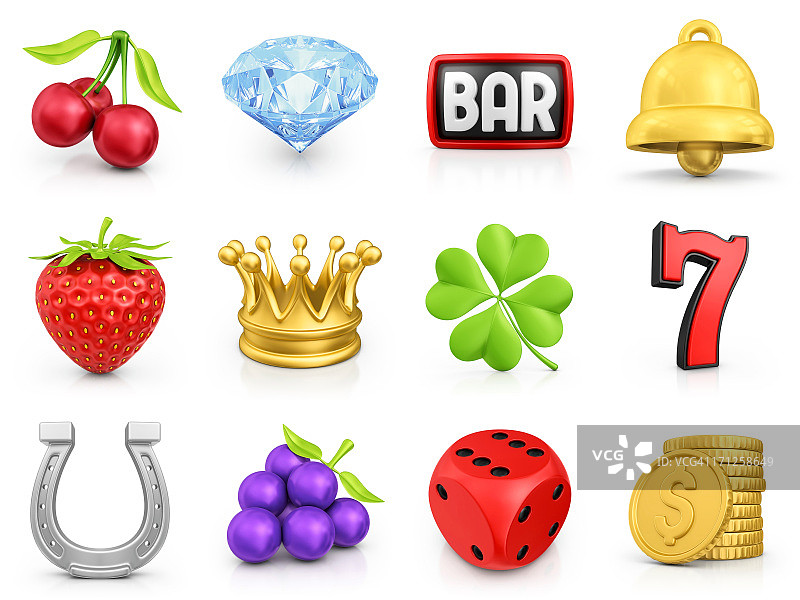老虎机图标图片素材