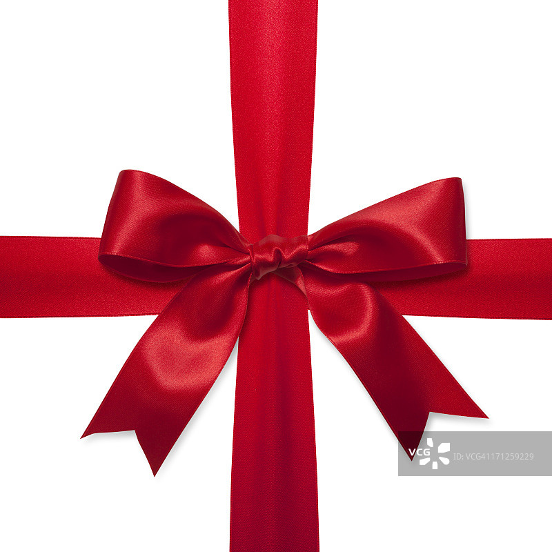 红色礼品蝴蝶结图片素材