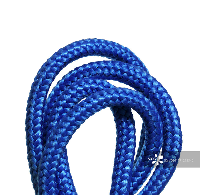 蓝色绳索线圈图片素材