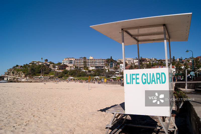 邦迪海滩救生员图片素材