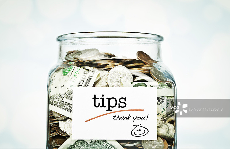 小费罐图片素材