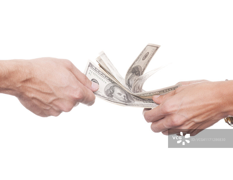 手中的美元图片素材