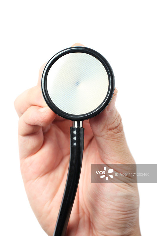 手持听诊器图片素材