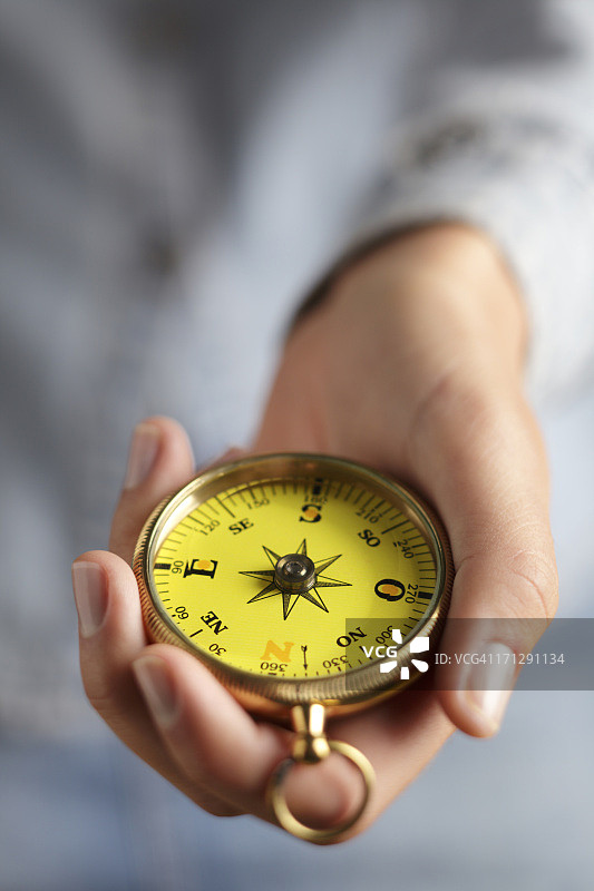 手持指南针图片素材