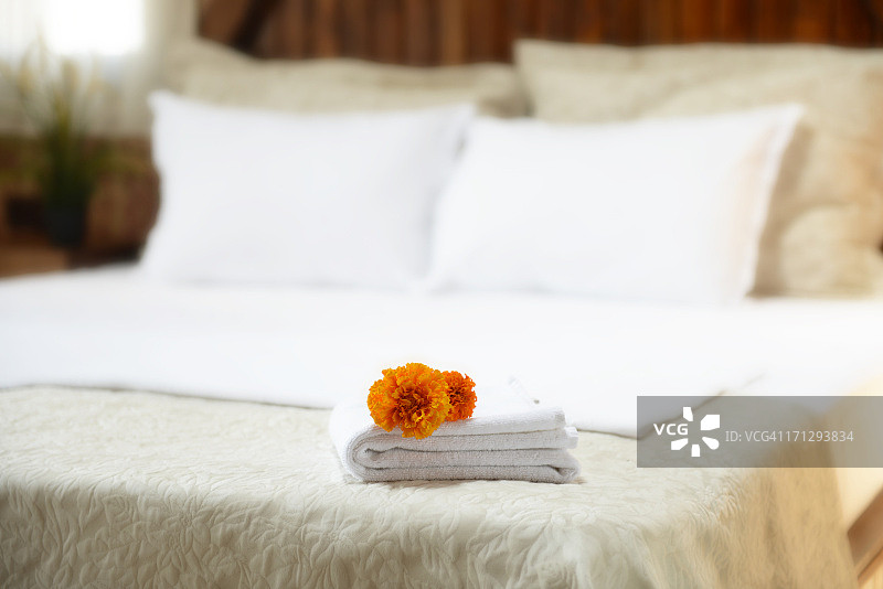 酒店毛巾图片素材