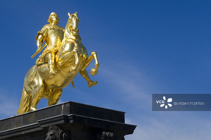 德国德累斯顿金色骑士图片素材