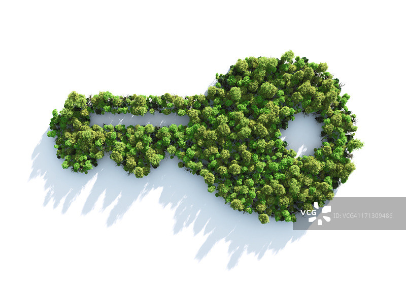 绿色房屋钥匙图片素材