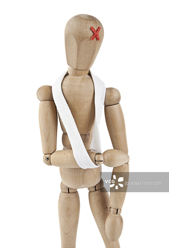 受伤的人体模型图片素材