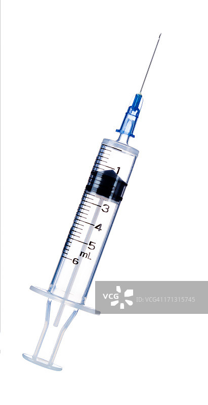 白色背景上的皮下注射针图片素材