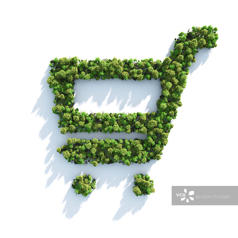 绿色购物图片素材