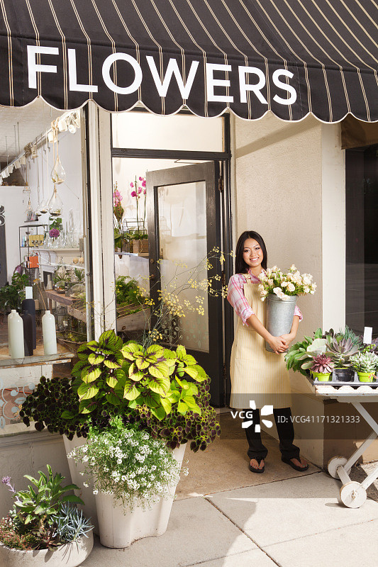 小型企业主花店店主图片素材