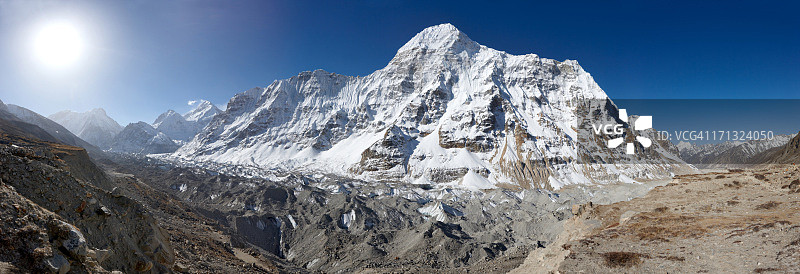 干城章嘉峰，珠穆朗玛峰环线，尼泊尔风光图片素材