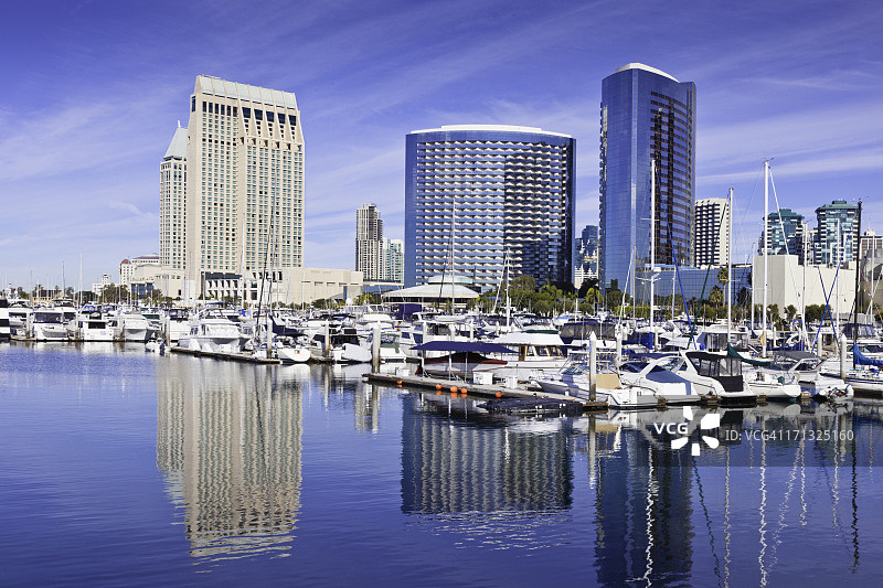 加利福尼亚州圣地亚哥天际线图片素材