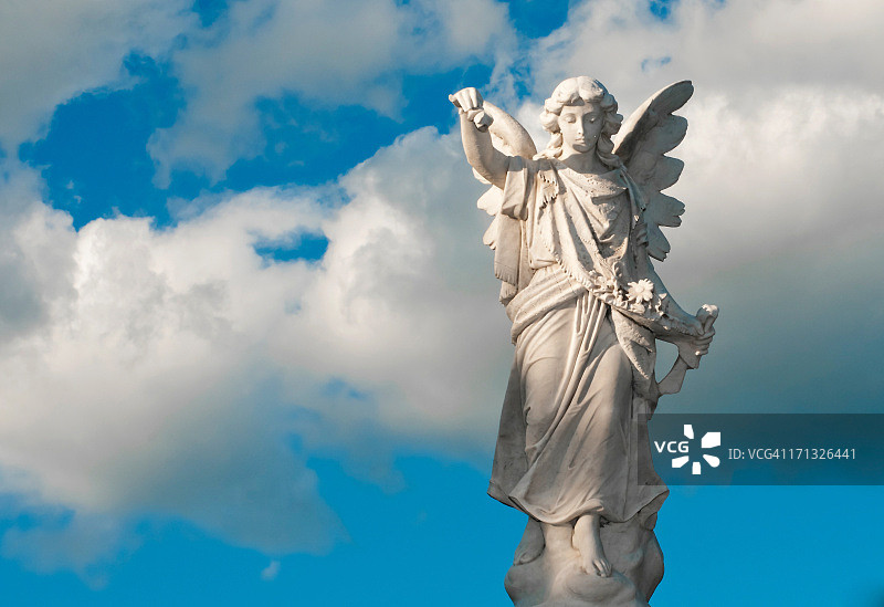 天使雕像图片素材