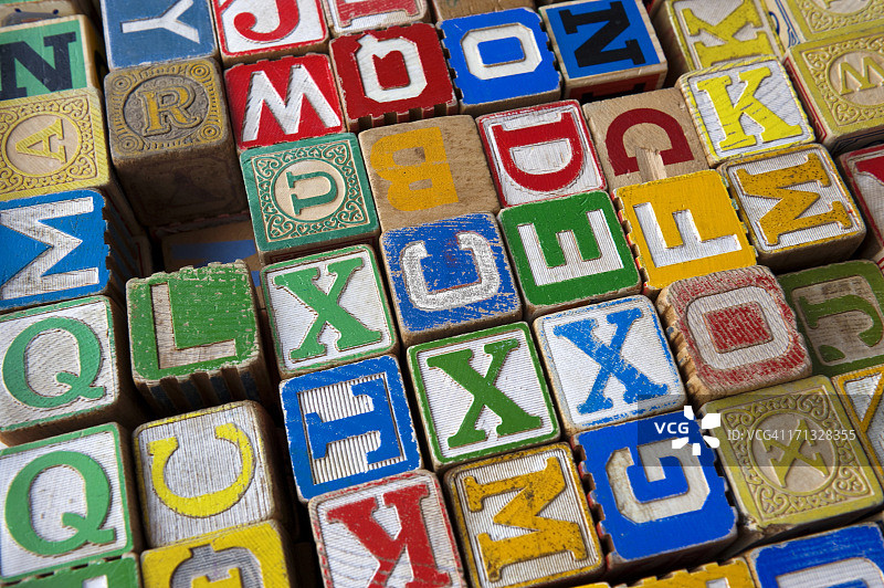 字母积木图片素材
