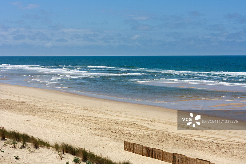 法国旅游目的地：银色海岸，米米赞海滩图片素材