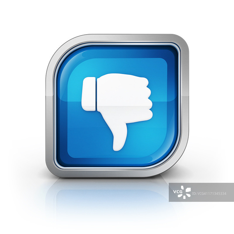 有光泽的倒拇指标识图片素材