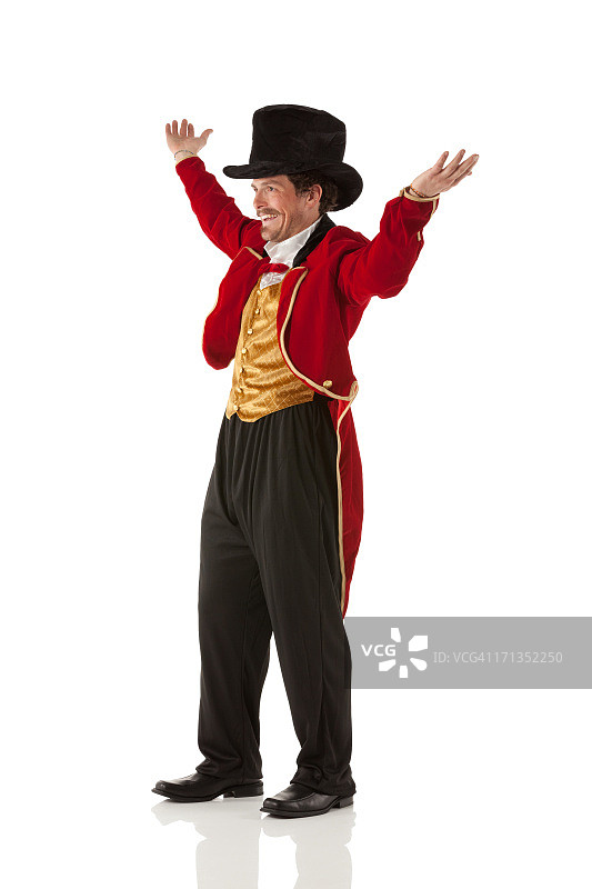 快乐的马戏团领班图片素材