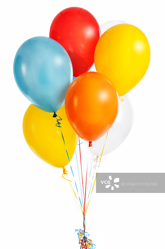 彩色气球组图片素材