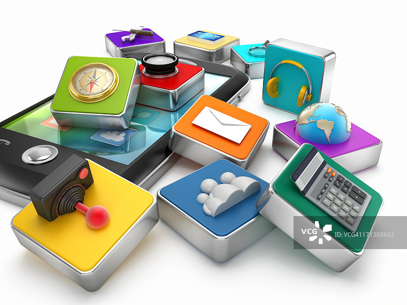 智能手机应用图片素材