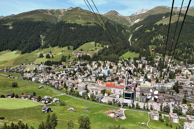 达沃斯，格劳宾登州，瑞士图片素材