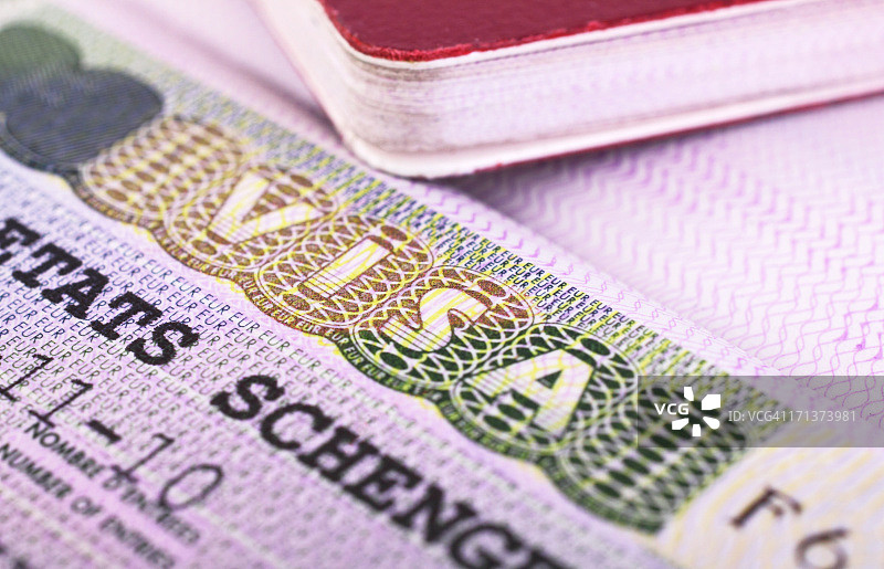 护照和签证图片素材