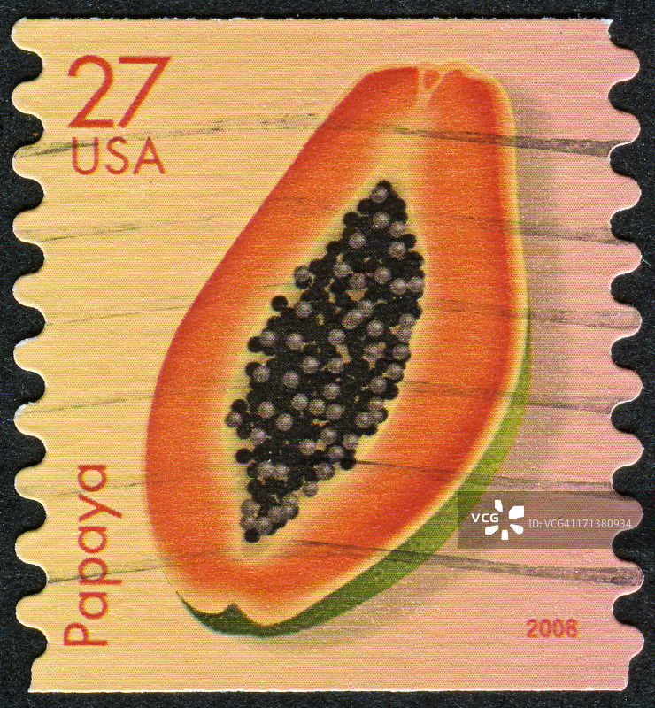 木瓜印章图片素材