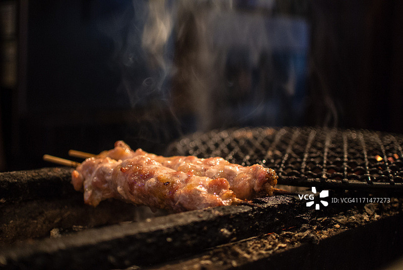 烤鸡肉串图片素材
