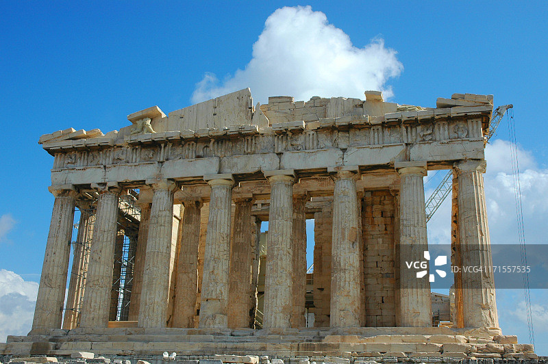 雅典卫城的帕特农神庙图片素材