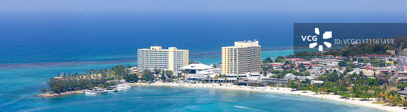 奥乔里奥斯海龟滩鸟瞰图图片素材