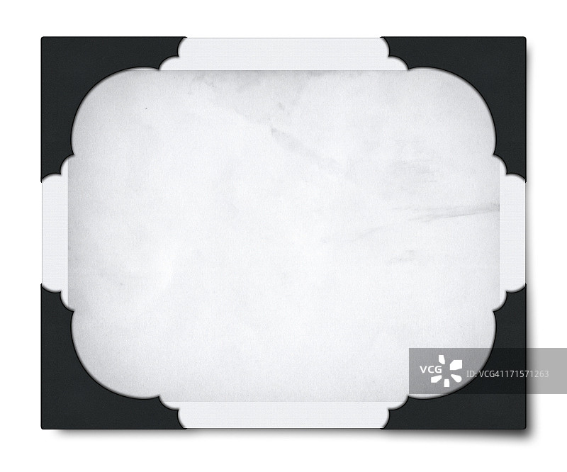 带边角的空白照片（带裁剪路径）图片素材