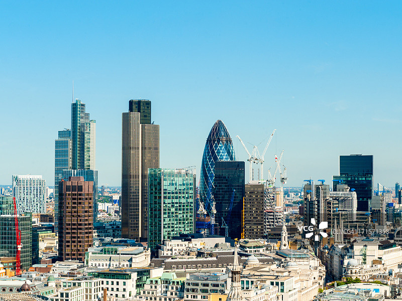 英格兰伦敦金融区城市景观图片素材