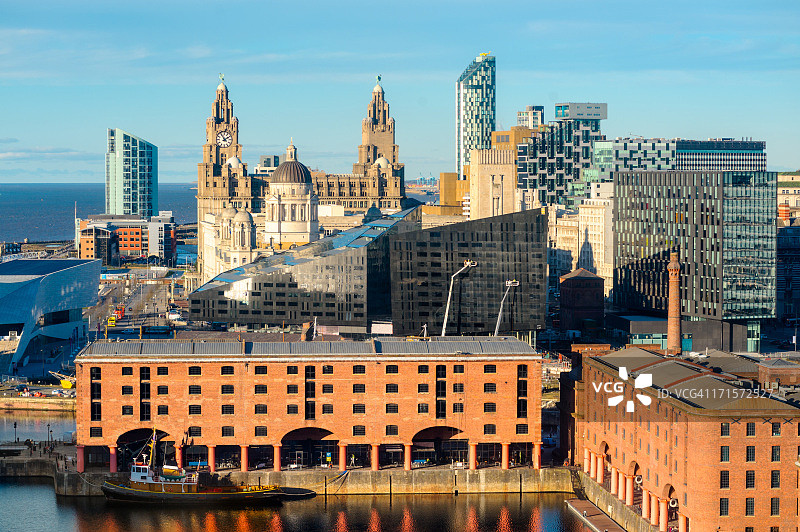 英国利物浦地标图片素材