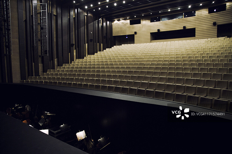 乐池与剧院座位图片素材