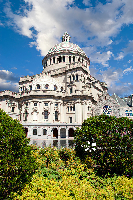 波士顿后湾社区的基督教科学中心图片素材