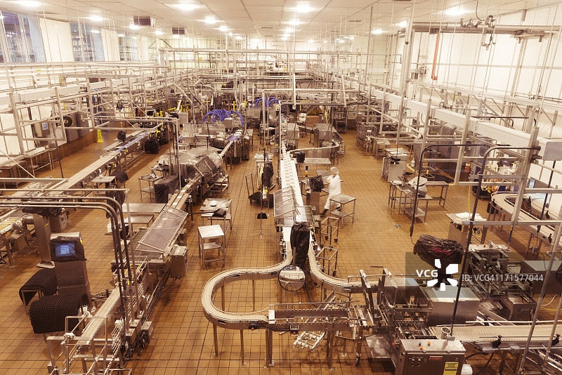 空旷的食品加工间图片素材