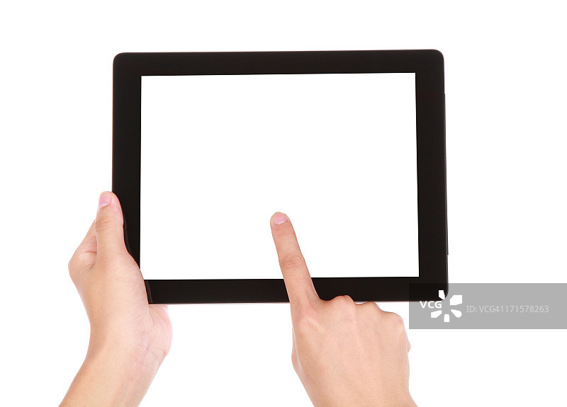手持空白数位板图片素材