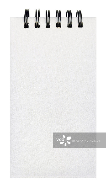 高分辨率独立螺旋梳装订笔记本空白页图片素材