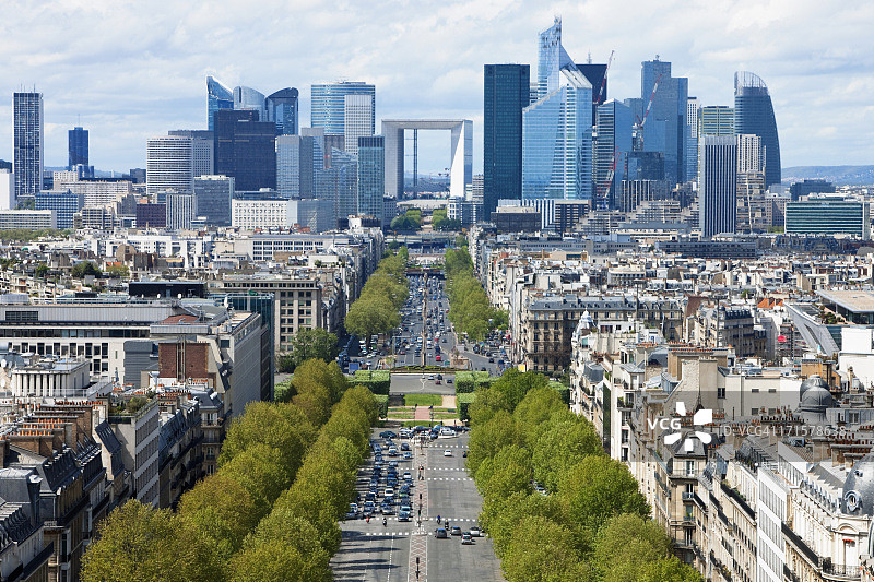 巴黎金融区远景图片素材