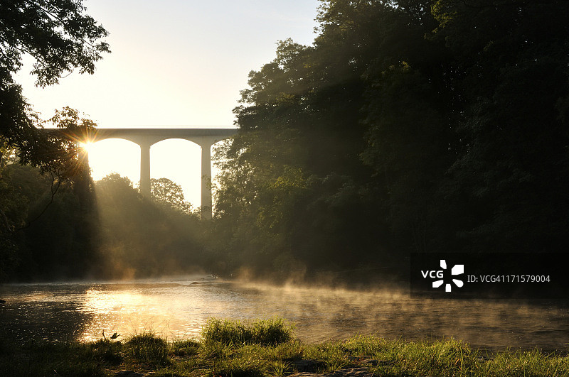 迪河和庞特卡萨鲁水道图片素材