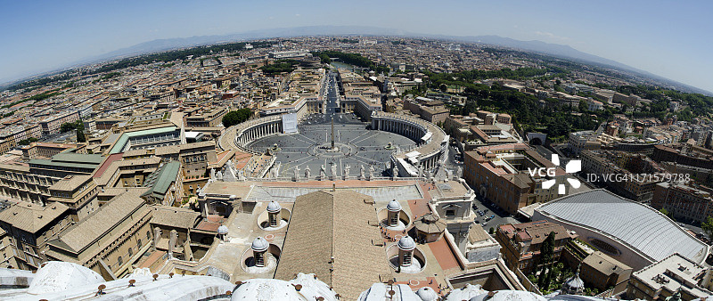 梵蒂冈圣彼得广场和意大利罗马图片素材