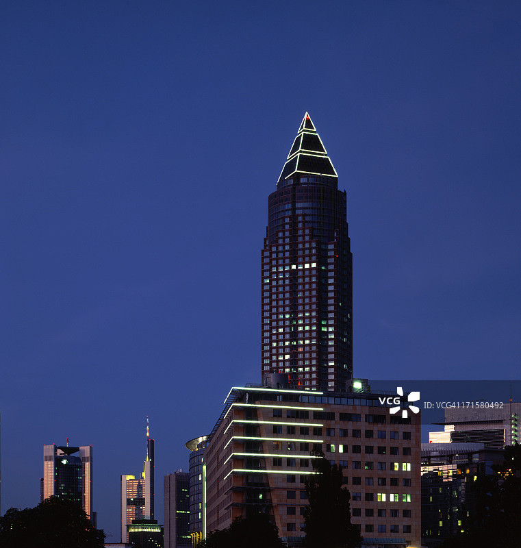 德国法兰克福天际线图片素材